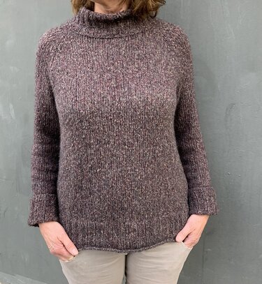 Strickanleitung Pullover mit breitem Rippenbündchen Gr. M/L/XL/XXL) - Bild 2