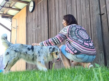 Frauhohmanns Kreisjacke mit Knopfleiste, gehäkelt und gestrickt - Häkeln