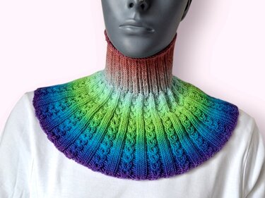 Strickanleitung Schalkragen, Kragenschal, Neckwarmer, Loop, Cowl, #336