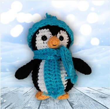 Häkelanleitung kleiner Pinguin "Levi"