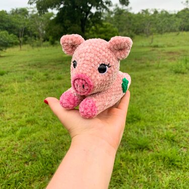 Glücksschwein Rosa - Häkeln