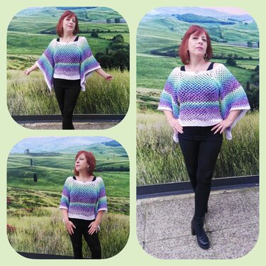 Anleitung Flower Power Oberteil - Häkeln