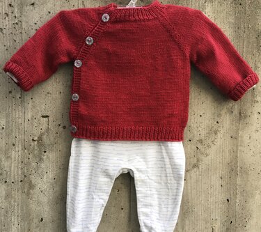 Anleitung Schlüttli, dünnere Wolle, Gr. 50/56 - Stricken