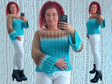 Häkelanleitung 1 Bobbel Zopfmuster Pullover Coleta