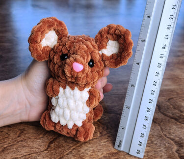 Chunky  Mouse Amigurumi Pattern - Crochet