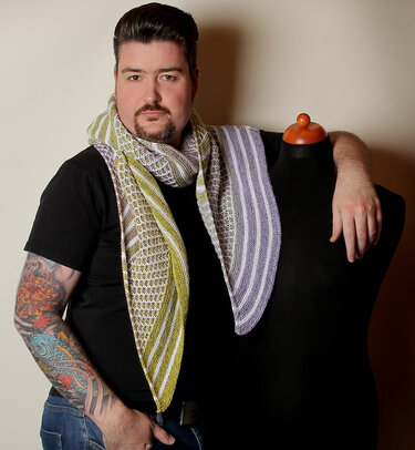 Stola/Schal "Voll Schräg 2.0 - Voll Abgehoben" - Stricken