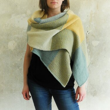 Tunesisch gehäkelter Plaid-Schal Anleitung - Bild 2