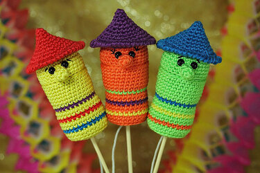 Häkelanleitung Ü Silvester Rakete