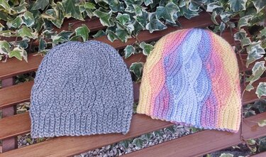 "Winter-Waves" Häkelmütze im Stricklook mit Wellenmuster - Häkeln