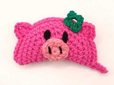 Glücksbringer "Schwein", Schlüsselanhänger häkeln