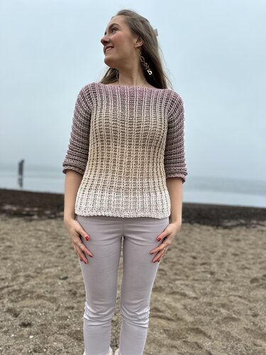 Häkelanleitung 2-Bobbel-Häkelpulli "Paris"