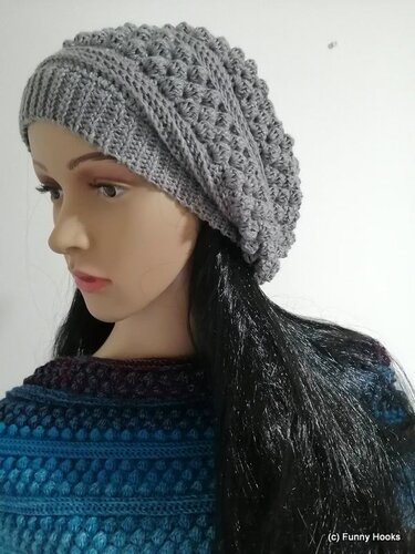 Noppi Haubi - die perfekte Mütze zum Loop - Häkeln