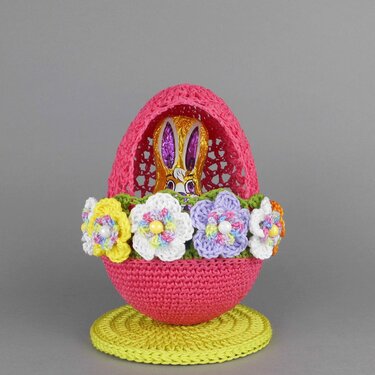 Crochet pattern for Easter eggs to fill in two sizes - simple & colorful