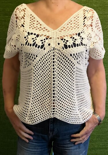Vier-Granny-Top für den Sommer - Häkelanleitung