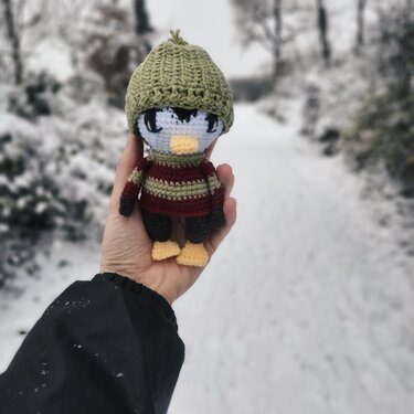 Häkelanleitung für "Snowy der Pinguin" - Häkeln