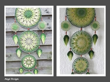 H&auml;kelanleitung Traumf&auml;nger "Harmony" / Dreamcatcher / Mandala - Häkeln