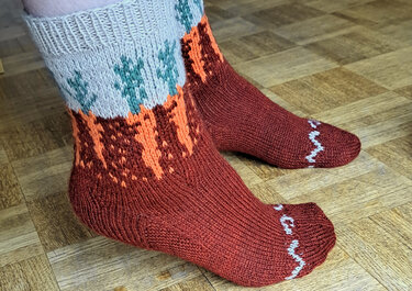 "Joy of Gardening" Socks PDF Pattern Gardening - Knitting