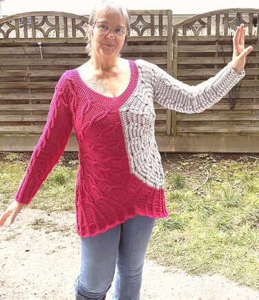 Pullover/Tunika/Top Rakkaudella, Häkelanleitung