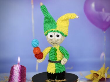 Clown Trio - Crochet Pattern