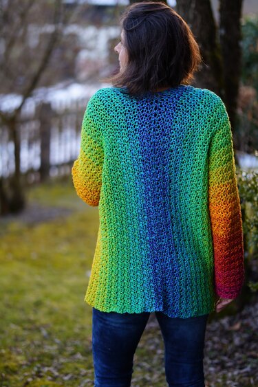 Häkeljacke BUNTSPECHT  |  jede Größe  |  jedes Garn  |  ohne Maschenprobe - Häkeln