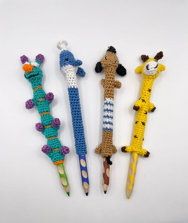 4 Häkelanleitungen Stifthüllen