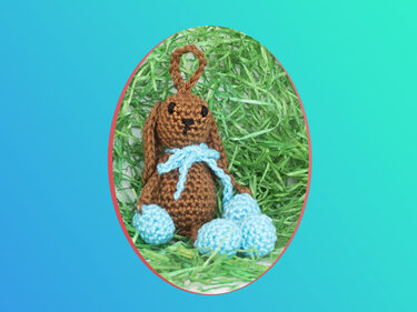 Crochet Pattern: Bunny Keyring