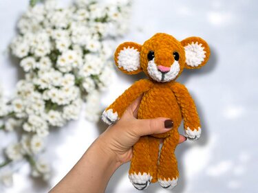 Anleitung für gehäkelte Kuscheltiere: Plüsch-Tiger, Löwe und Leopard set - Häkeln