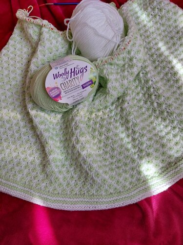 Babydecke Blütenknospen - stricken