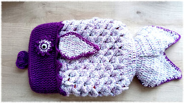 Häkelanleitung Wärmflasche Fisch Kuschelmeer