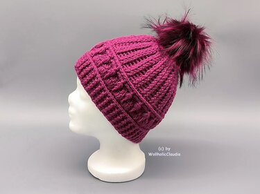 Häkelanleitung - Set "Glücksbote" - Damen-/ Herrenmütze + Stirnband