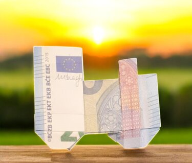 Origami Geldschein Eisenbahn ( * - **) - Basteln