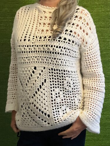 Pulli „Stückwerk“  - Häkelanleitung - Bild 7