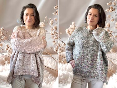 Knitting Pattern THE BIG FLAUSCHI Pullover | 6 sizes