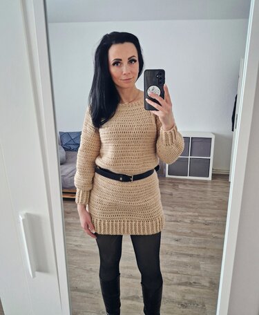 PDF Häkelanleitung "Schlichtes Kleid" XS bis XXL - Bild 2