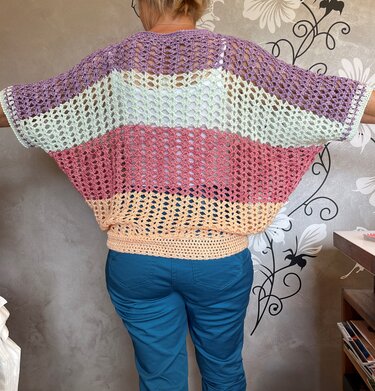 Fledermausshirt "Roller Coaster" - Häkeln