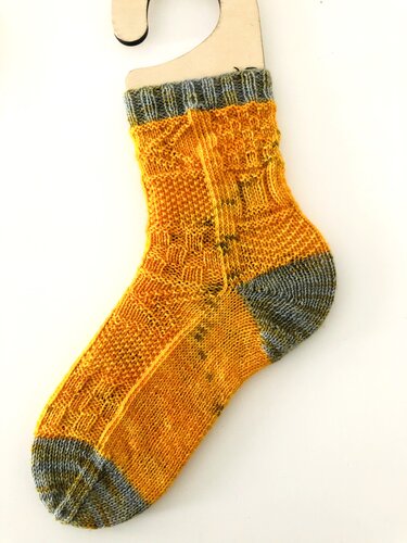 Grafische Mosaiksocken-Anleitung - Größe 38-41 - Stricken
