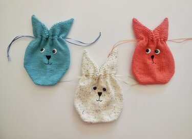 Häschentasche - Häschenbeutel - Strickanleitung