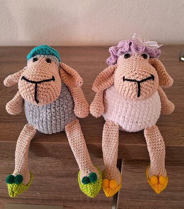 Dekoschafe Frieda und Fritz +++Häkelanleitung +++