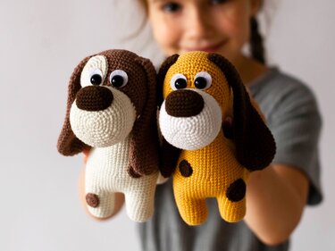 SET of 2 crochet patterns: Dog and Cat