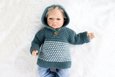 Baby & children's sweater “Casual” (Raglan, seamless, sizes: 0 m. – 5 y.) - Crochet