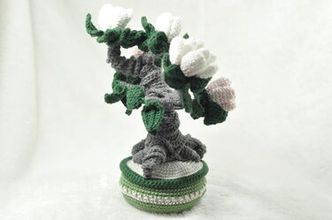 Häkelanleitung Bonsai mit Blüten