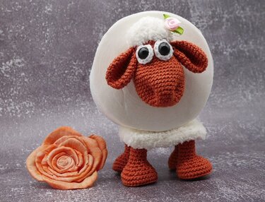 Häkelanleitung Klopapier Schäfchen - Toilettenpapier Halterung