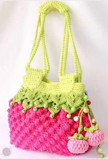 Kids bags "Blackberry & raspberry" (2 variants) - Crochet