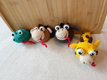 4 Häkelanleitungen Türstopper