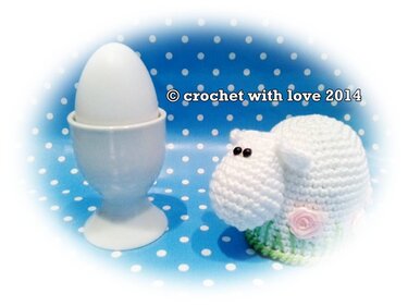 sheep egg cozy - crochet pattern