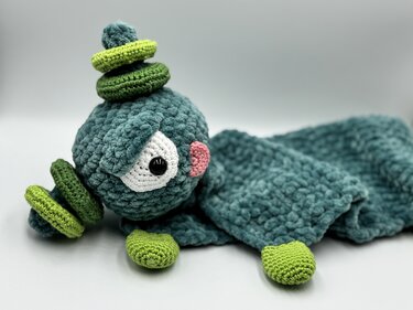 Crochetpattern - Lovey / Comforter Monster "Monsi"