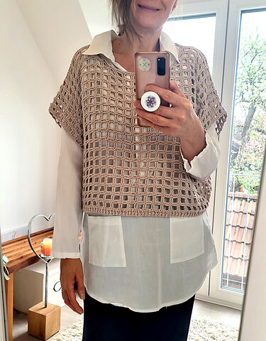 Top, Netzshirt, Sommerpulli „Square Dance“ - Häkelanleitung - Bild 11