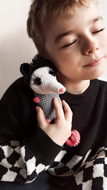 Häkelanleitung Amigurumi Opossum vibrierend