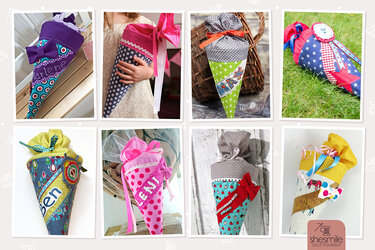 Schultüte aus Stoff (Nähanleitung & Schnittmuster) - Bild 2