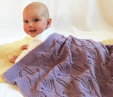 Strickanleitung Babydecke Lichtermeer (60 x 80 cm)